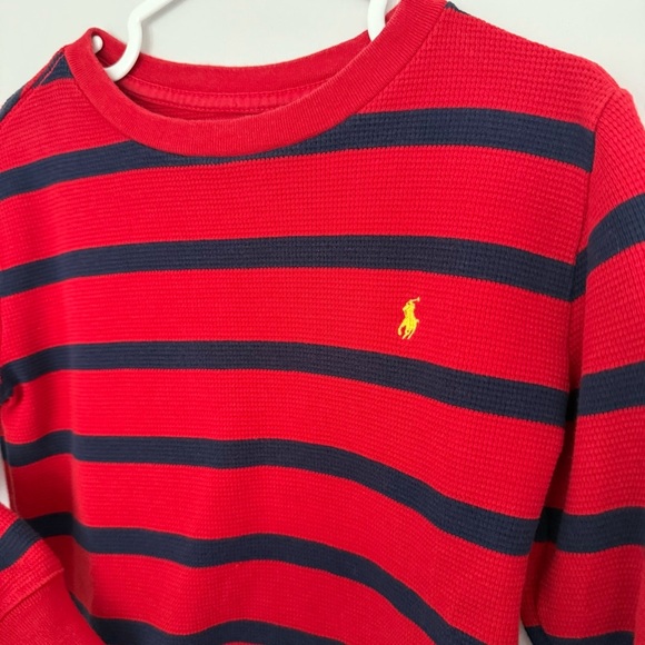 Polo by Ralph Lauren Red and Blue Striped Sweater - Picture 2 of 3